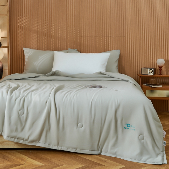 91家纺网 家纺一手货源 找家纺 良品汇馆 新款【兰精天丝大豆被】日式无印西川凉感兰精天丝夏被良品莱赛尔天丝大豆夏凉被空调被