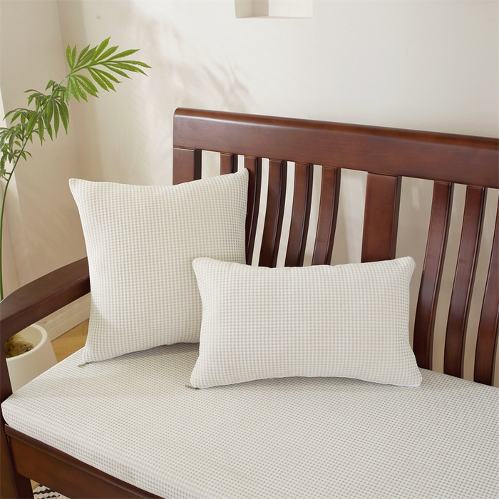 91家纺网 家纺一手货源 找家纺 共鸣沙发垫 2024新款50D高密度高回弹四季款海绵沙发垫 棉朵绒米咖