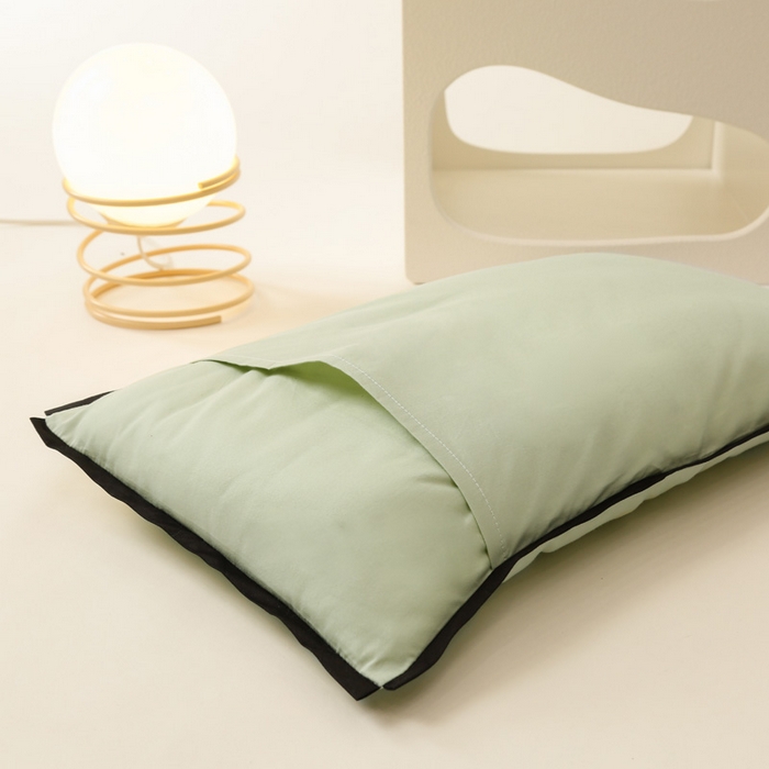 91家纺网 家纺一手货源 找家纺 喜多兔儿童家纺 2024新款高精密纯棉水洗棉枕套 绿色小蜜蜂