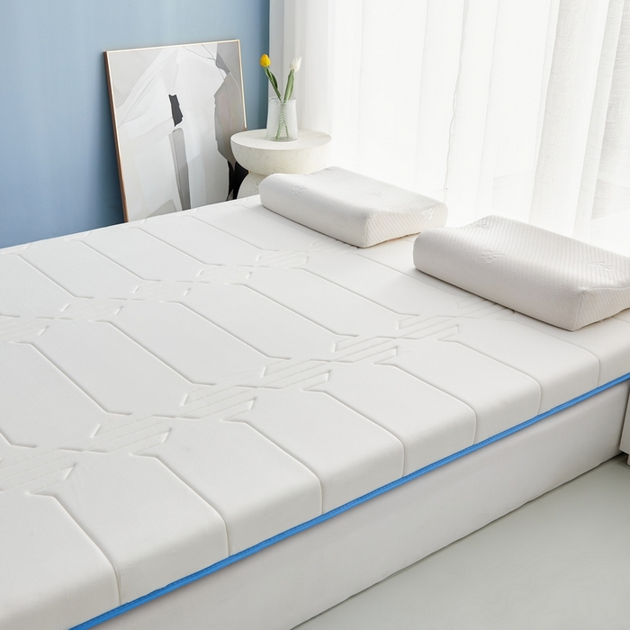 91家纺网 家纺一手货源 找家纺 祁恋婷家居 2024新款牛奶丝乳胶记忆棉床垫【床垫遮盖物】 梦幻白