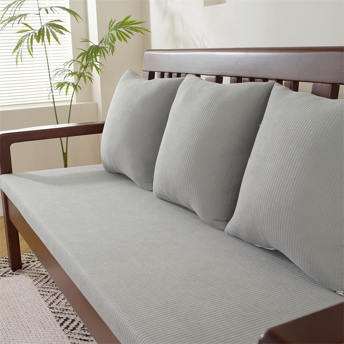 91家纺网 家纺一手货源 找家纺 共鸣沙发垫 2024新款50D高密度高回弹四季款海绵沙发垫 玉米粒灰色