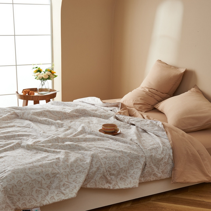 91家纺网 家纺一手货源 找家纺 （总）良品汇馆 日式无印田园碎花大豆夏被良品全棉印花空调被子夏季轻薄柔软被芯