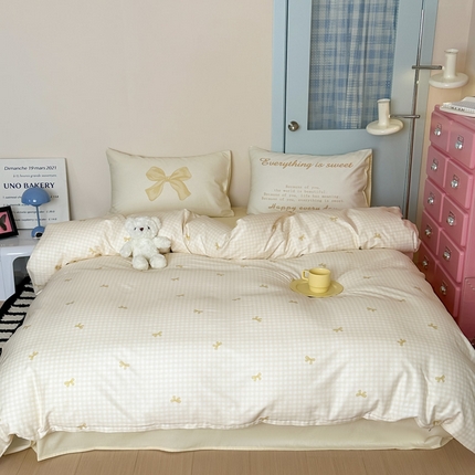 91家纺网 家纺一手货源 找家纺 （总）觅糖家纺 2024春夏新款蝴蝶结套件