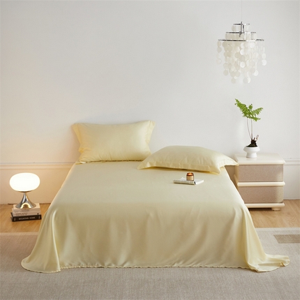 ROZ home 蕊姿家居 2024新款亲肤舒适60支兰精天丝单床单 爱丽丝黄