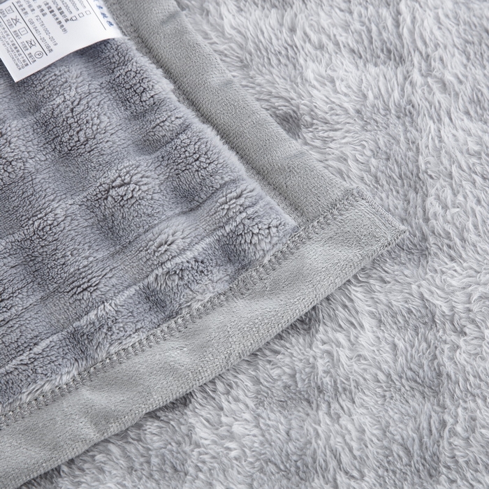 91家纺网 家纺一手货源 找家纺 美伦美焕 2024新款泡泡绒空调毯毛毯 烟灰