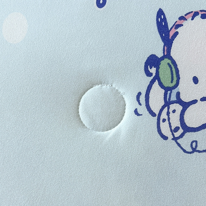 91家纺网 家纺一手货源 找家纺 天瑜家纺 2024新款三丽鸥针织夏被 帕恰狗蓝