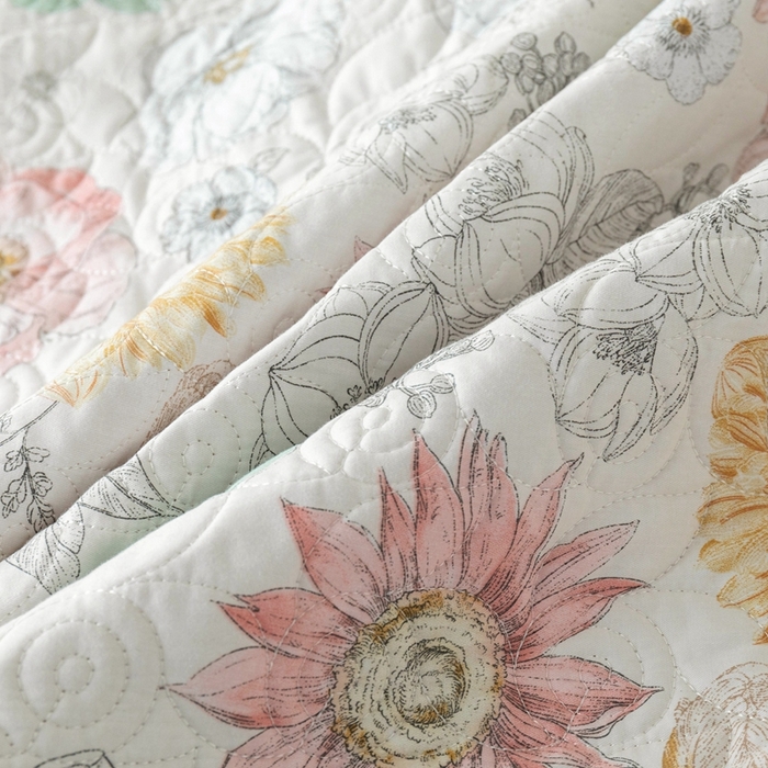 91家纺网 家纺一手货源 找家纺 （总）优乐家纺 2025新款纯棉印花夹棉系列四件套-纽扣款