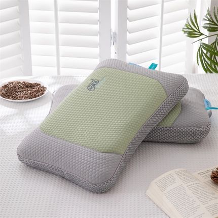 91家纺网 家纺一手货源 找家纺 （总）仁宇枕业 2024年新款枕芯 清凉豆豆盛夏时光系列冰豆豆立体全荞麦枕头