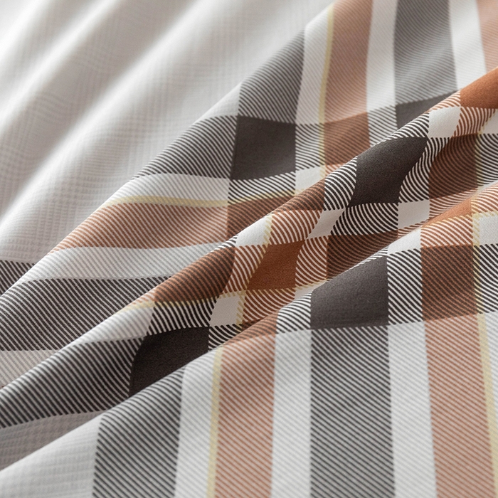 91家纺网 家纺一手货源 找家纺 优乐家纺 2025新款全棉斜纹13376单层被套夹棉床盖款四件套 慕斯