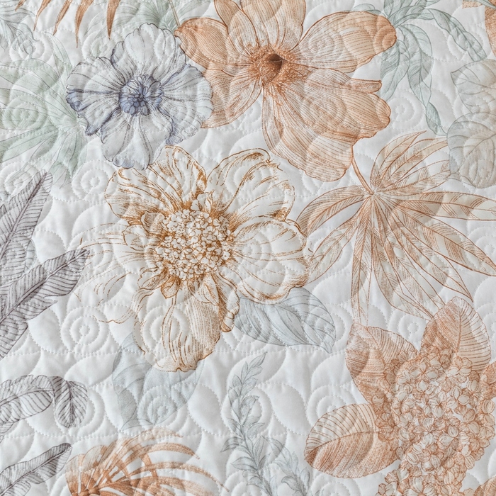 91家纺网 家纺一手货源 找家纺 优乐家纺 2025新款纯棉印花夹棉系列四件套-纽扣款 春意盎然