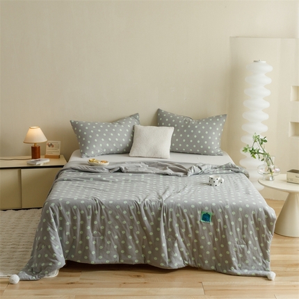 91家纺网 家纺一手货源 找家纺 有货 2024新款全棉针织啵啵大豆夏被 啵啵-猩猩