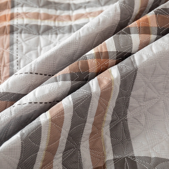 91家纺网 家纺一手货源 找家纺 优乐家纺 2025新款全棉斜纹13376单层被套夹棉床盖款四件套 慕斯