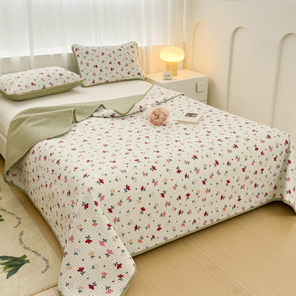 91家纺网 家纺一手货源 找家纺 （总）金丝鸟家纺 2024新款双面全棉夹棉床盖