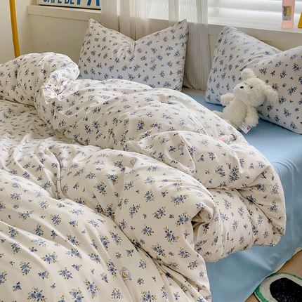 91家纺网 家纺一手货源 找家纺 （总）慕晨 2024新款A类母婴级水洗云朵棉单被套床上用品卡通儿童宿舍