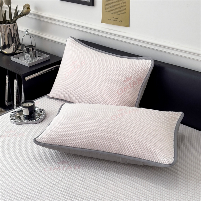 91家纺网 家纺一手货源 找家纺 叠派家纺 2024新款抗菌冰豆豆床笠款凉席-皇冠 皇冠-蜜桃粉