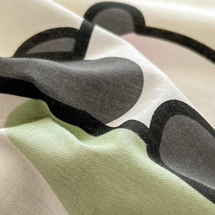 91家纺网 家纺一手货源 找家纺 绵庭家纺 2024新款全棉印花隔脏睡袋 熊猫戏水绿