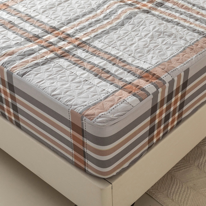 91家纺网 家纺一手货源 找家纺 优乐家纺 2025新款纯棉印花夹棉床笠三件套系列-纽扣款 慕斯