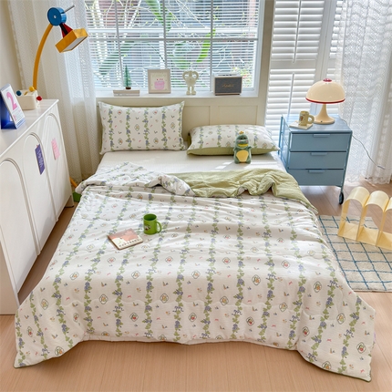 91家纺网 家纺一手货源 找家纺 （总）典雅 2024新款泡泡棉夏被泡芙棉夏凉被空调被