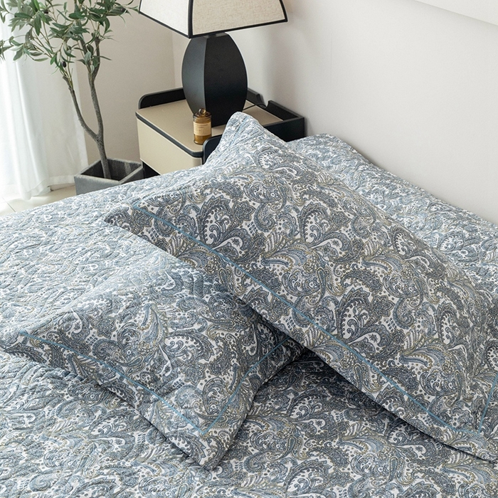 91家纺网 家纺一手货源 找家纺 优乐家纺 2025新款全棉斜纹13376宽边枕头套 波西米亚