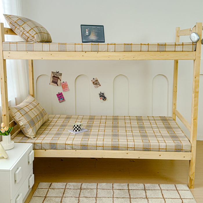 91家纺网 家纺一手货源 找家纺 （总）金丝鸟家纺 2024新款学生款A类老粗布床笠