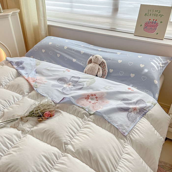 91家纺网 家纺一手货源 找家纺 绵庭家纺 2024新款全棉印花隔脏睡袋 繁花似锦