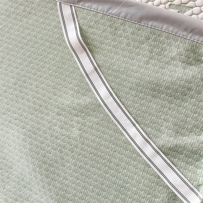 91家纺网 家纺一手货源 找家纺 叠派家纺 2024新款抗菌冰豆豆床裙款凉席-皇冠系 冰豆豆皇冠系列-床裙款 冰豆绿