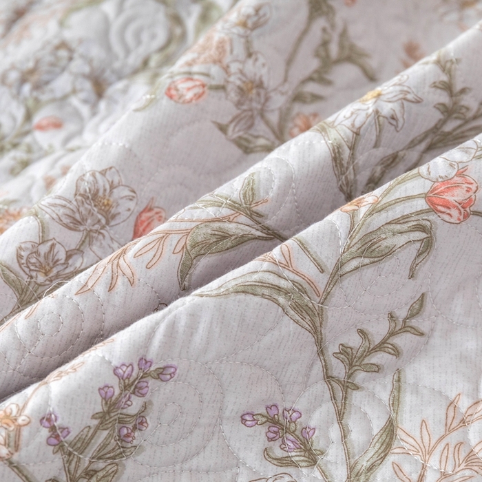 91家纺网 家纺一手货源 找家纺 优乐家纺 2025新款纯棉印花夹棉系列四件套-纽扣款 清婉