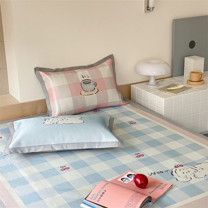 91家纺网 家纺一手货源 找家纺 （总）圆岛家纺 2024新款900D卡通冰丝养生席