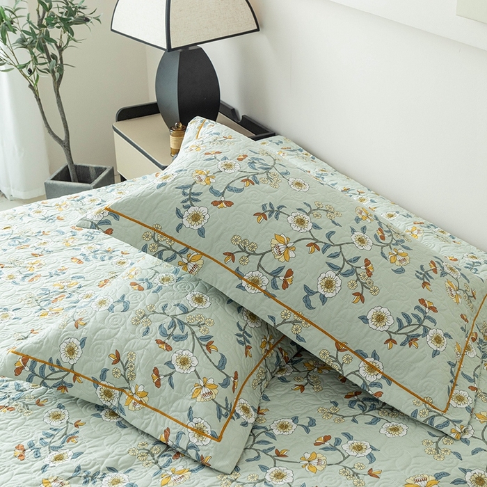 91家纺网 家纺一手货源 找家纺 优乐家纺 2025新款全棉斜纹13376宽边枕头套 朵唯