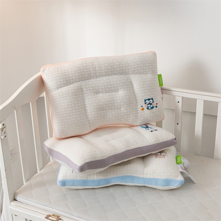 （总）亦帆 2024新款儿童卡通婴儿枕针织定型枕 针织棉羽丝绒卡通枕