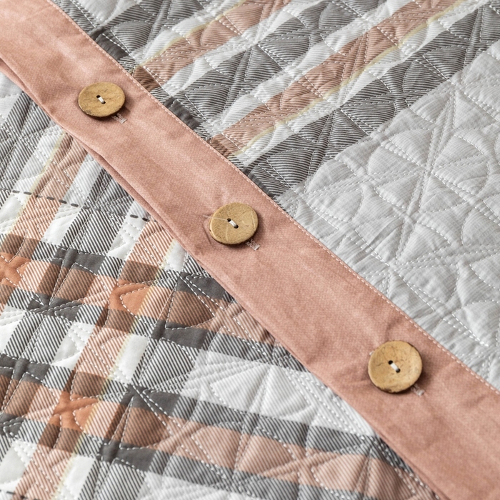 91家纺网 家纺一手货源 找家纺 优乐家纺 2025新款纯棉印花夹棉系列四件套-纽扣款 慕斯