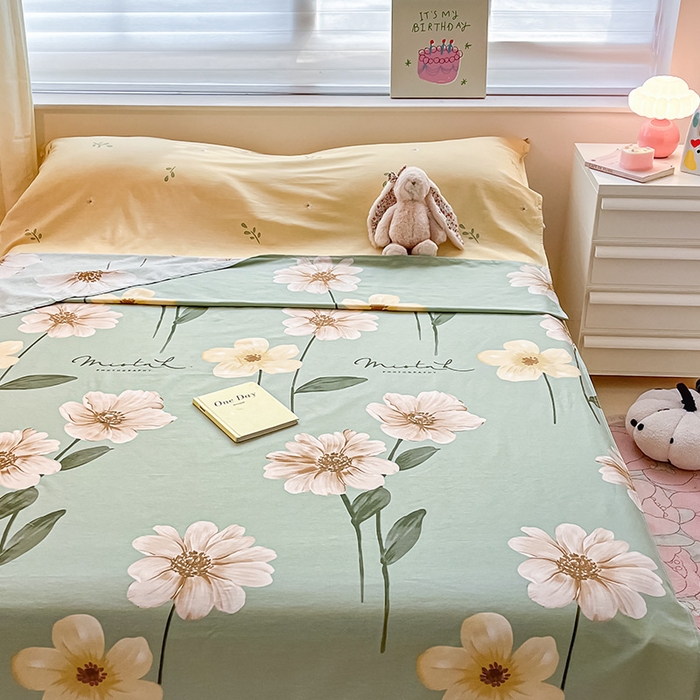 91家纺网 家纺一手货源 找家纺 绵庭家纺 2024新款全棉印花隔脏睡袋 千垛嫚柔