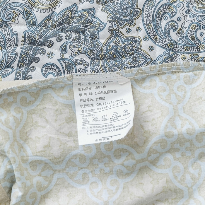 91家纺网 家纺一手货源 找家纺 优乐家纺 2025新款全棉斜纹13376宽边枕头套 波西米亚