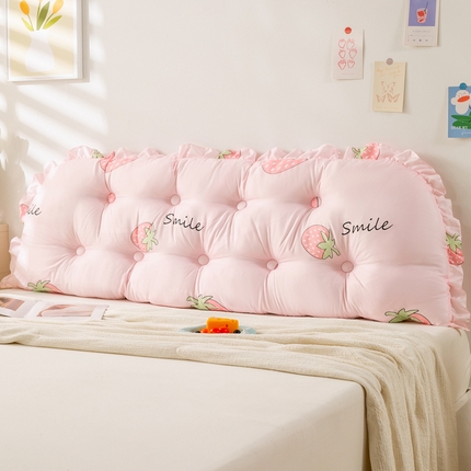 91家纺网 家纺一手货源 找家纺 （总）碧尔家居 2025新款晚风系列水洗棉床头靠垫软包护腰大靠背防撞床上靠枕