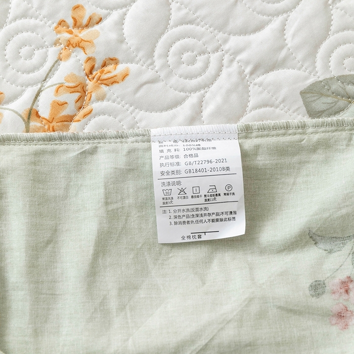 91家纺网 家纺一手货源 找家纺 优乐家纺 2025新款全棉斜纹13376宽边枕头套 花颜悦色
