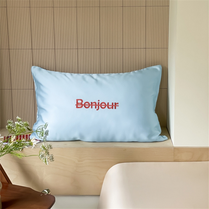 91家纺网 家纺一手货源 找家纺 （总）圆岛家纺 2024新款60支奥地利兰精LF天丝纯色系列-单品天丝枕套