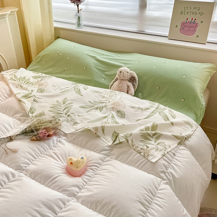 91家纺网 家纺一手货源 找家纺 绵庭家纺 2024新款全棉印花隔脏睡袋 羽飞舞