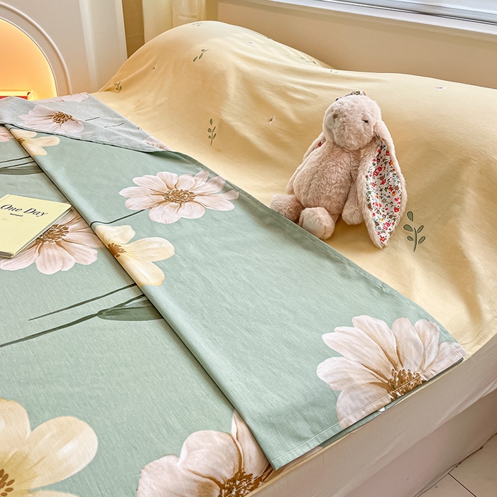 91家纺网 家纺一手货源 找家纺 绵庭家纺 2024新款全棉印花隔脏睡袋 千垛嫚柔