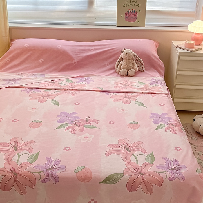 91家纺网 家纺一手货源 找家纺 绵庭家纺 2024新款全棉印花隔脏睡袋 兰若幽香