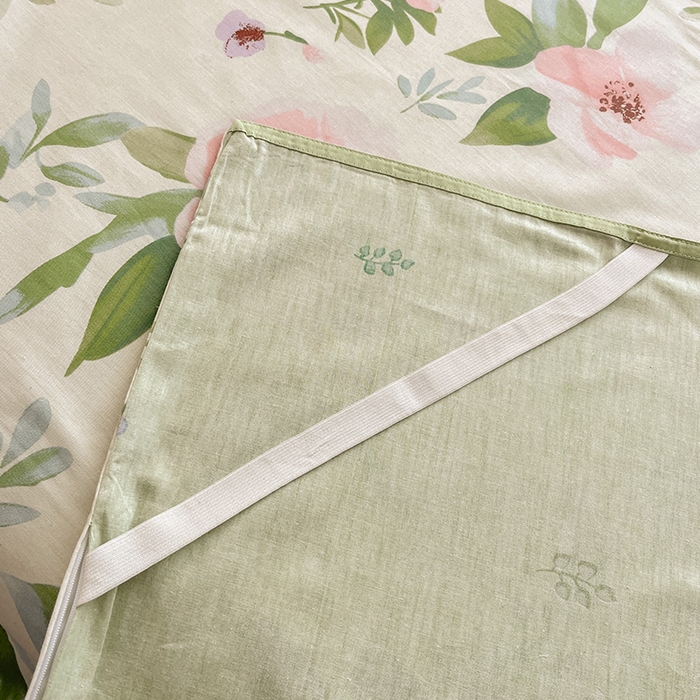 91家纺网 家纺一手货源 找家纺 绵庭家纺 2024新款全棉印花隔脏睡袋 繁花漫熳