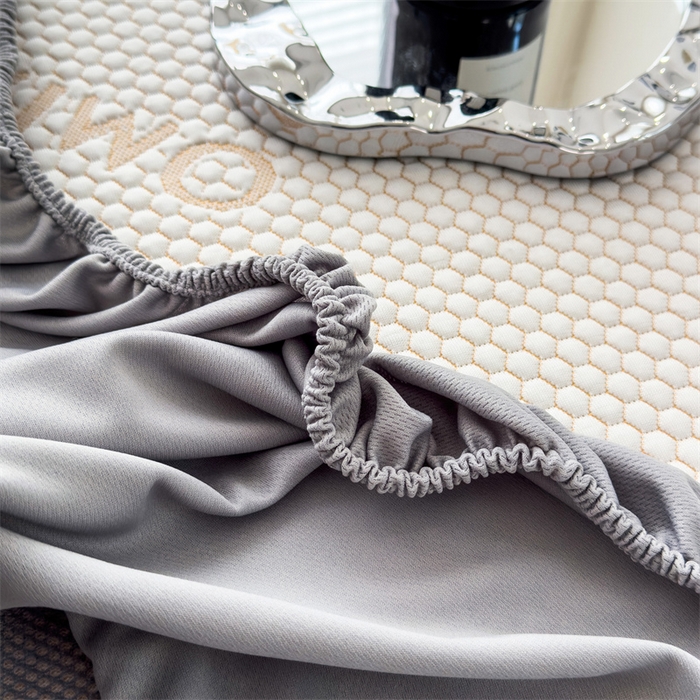 91家纺网 家纺一手货源 找家纺 叠派家纺 2024新款抗菌冰豆豆床笠款凉席-皇冠 皇冠-柠檬黄