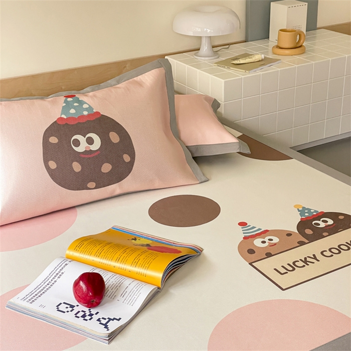 91家纺网 家纺一手货源 找家纺 圆岛家纺 2024新款900D卡通冰丝养生席 曲奇饼干