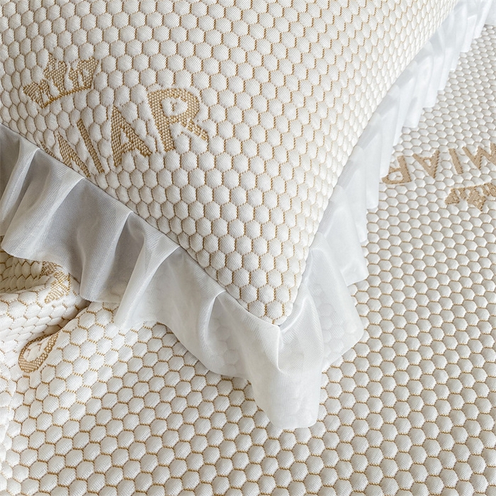 91家纺网 家纺一手货源 找家纺 叠派家纺 2024新款抗菌冰豆豆床裙款凉席-皇冠系 冰豆豆皇冠系列-床裙款 柠檬黄