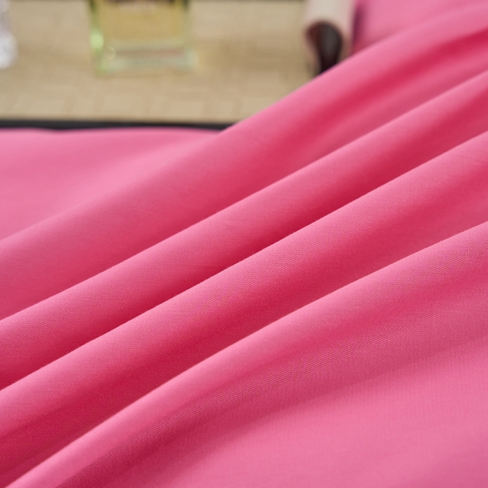 91家纺网 家纺一手货源 找家纺 三沁家居 2024新款精梳长绒棉四件套 树莓红