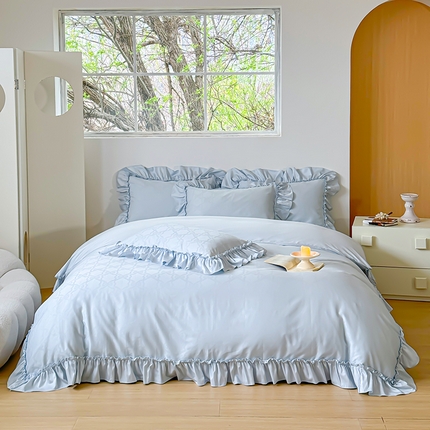 91家纺网 家纺一手货源 找家纺 （总）宜代光年 2024新款100支全棉提花系列 蝶恋花