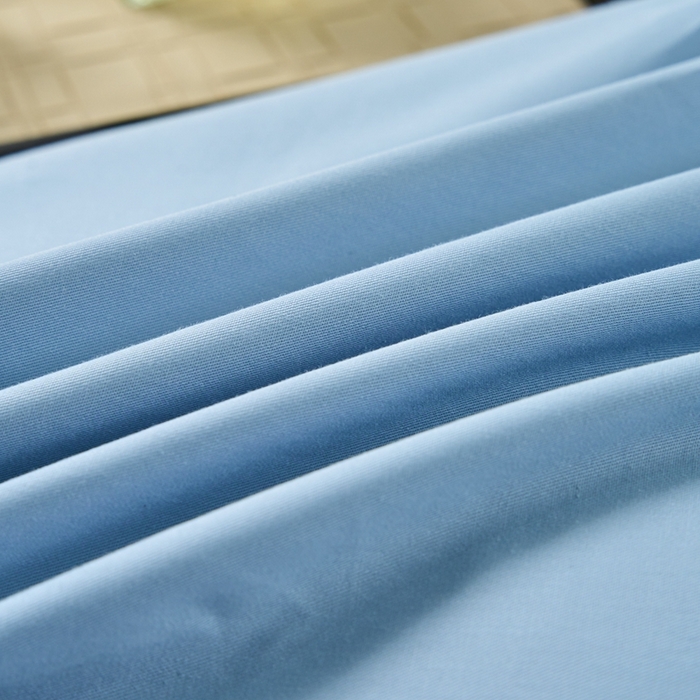 91家纺网 家纺一手货源 找家纺 三沁家居 2024新款精梳长绒棉四件套 蓝灰