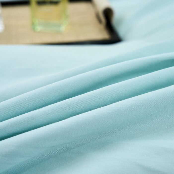 91家纺网 家纺一手货源 找家纺 三沁家居 2024新款精梳长绒棉四件套 灰绿