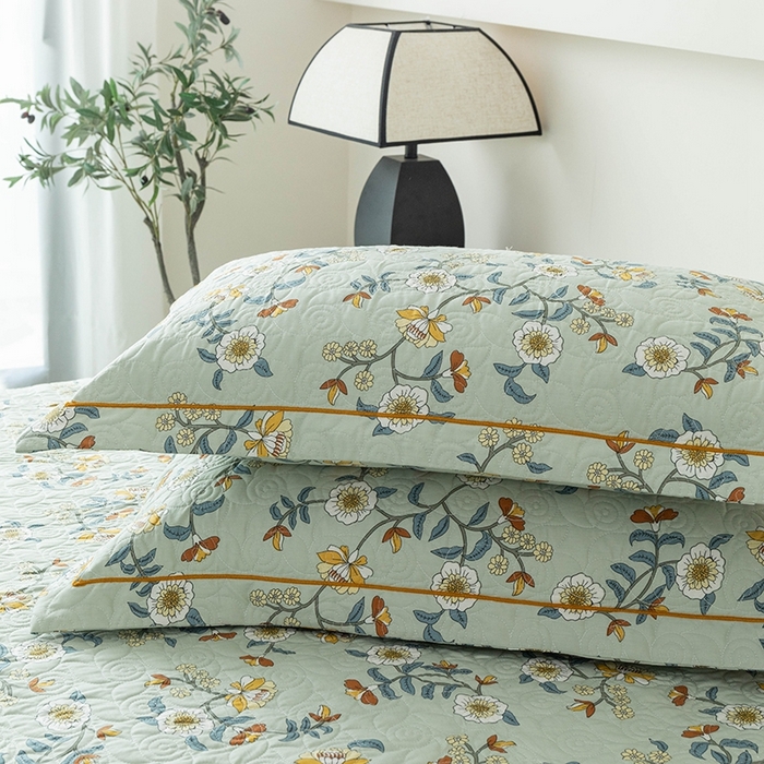 91家纺网 家纺一手货源 找家纺 优乐家纺 2025新款全棉斜纹13376宽边枕头套 朵唯