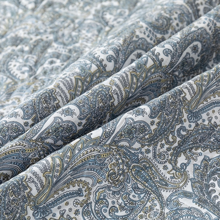 91家纺网 家纺一手货源 找家纺 优乐家纺 2025新款全棉斜纹13376单层被套夹棉床盖款四件套 波西米亚