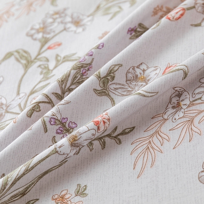 91家纺网 家纺一手货源 找家纺 优乐家纺 2025新款全棉斜纹13376单层被套夹棉床盖款四件套 清婉